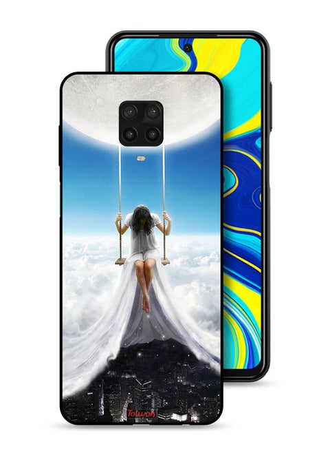 Xiaomi Redmi Note 9 Pro Protective Case Cover Moon Clouds Town Art