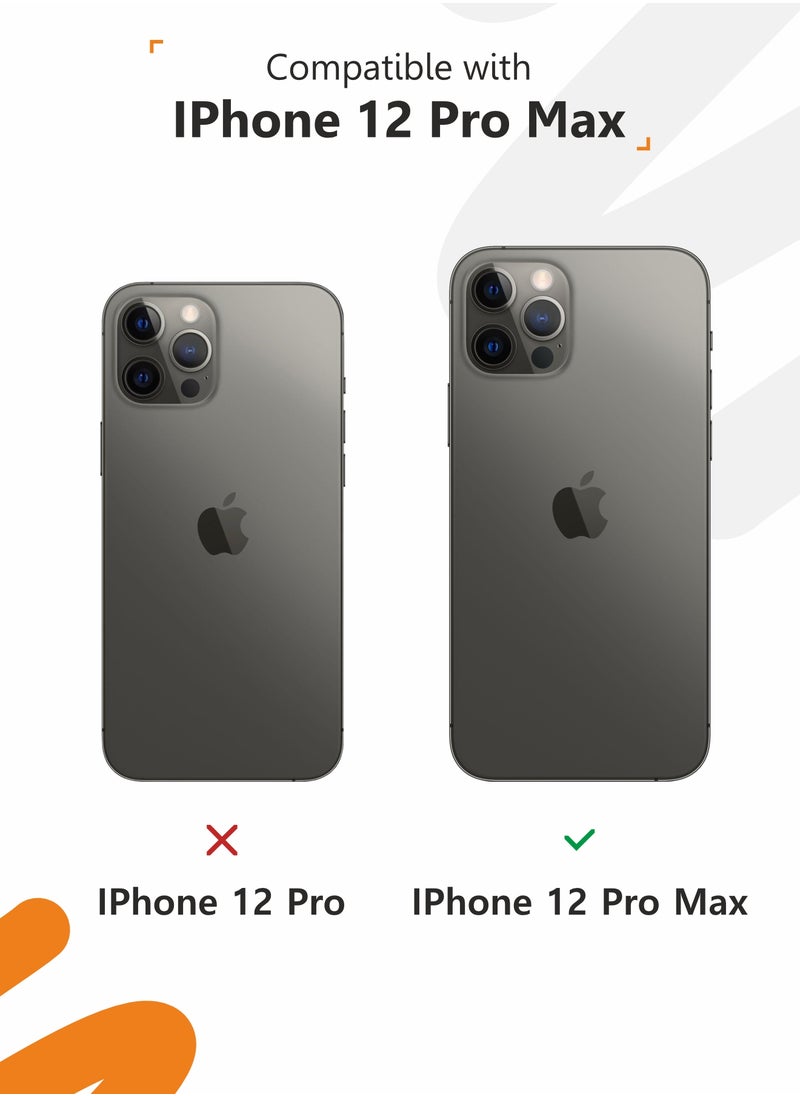 MOBILIUS - for iPhone 12 Pro Max Case, Soft Anti-Scratch Microfiber Lining, Compatible with MagSafe, Shockproof Phone Case for iPhone 12 Pro Max, Orange - Image 1