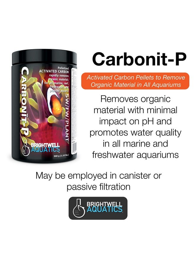 Brightwell Aquatics Carbonit-P - Activated Carbon Filter Media for Marine and Freshwater Aquarium, 500-g (CRBP500) - Image 2