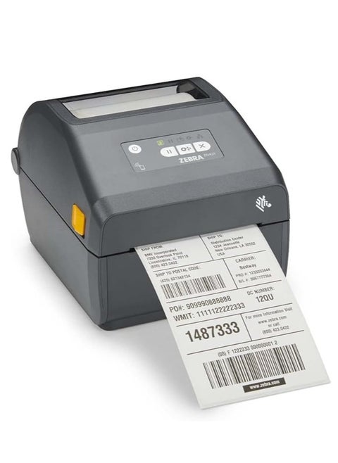الطابعة الحرارية المباشرة ZD421 - 203 نقطة في البوصة، USB، مضيف USB، اتصال BTLE5 وإيثرنت - مناسبة لتطبيقات الخدمات اللوجستية والتصنيع والبيع بالتجزئة والرعاية الصحية