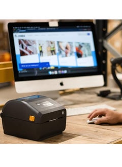ZEBRA Direct Thermal Printer ZD421  - 203 dpi, USB, USB Host, BTLE5 and Ethernet Connectivity - Suitable For Logistics, Manufacturing, Retail and Healthcare Applications  - Image 2