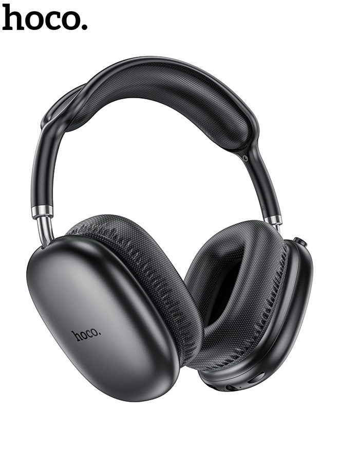 hoco. W35 Air Triumph Bluetooth Headset – Bluetooth 5.3, 45-Hour Playback, Multi-Mode Support(Black) - Image 1