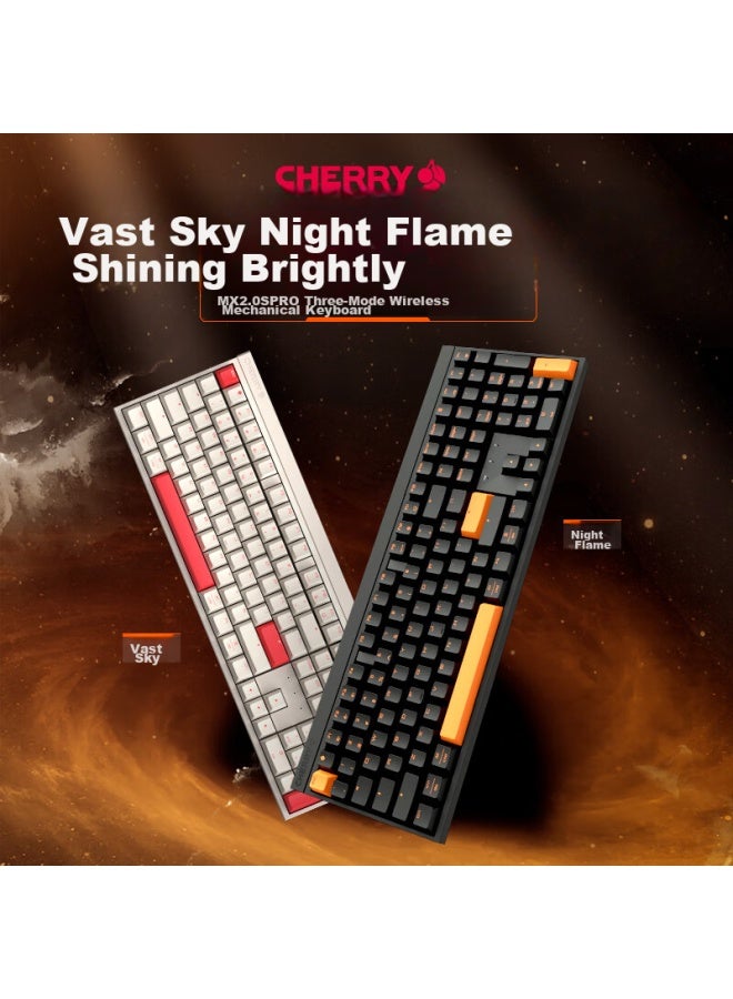 Cherry Mx2.0 Pro Mechanical Keyboard, Wireless Bluetooth Tri-mode, E-sports Gaming Keyboard, Computer Office Black Myth： Wukong, Compatible With Win/mac, Cangqiong, Brown Switch - Image 1