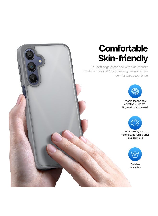 DUX DUCIS Yind Series Cover for the Samsung Galaxy A17 5G mobile phone a slim, TPU Hybrid PC  cover made of TPU, polycarbonate silicone - Grey - Image 4