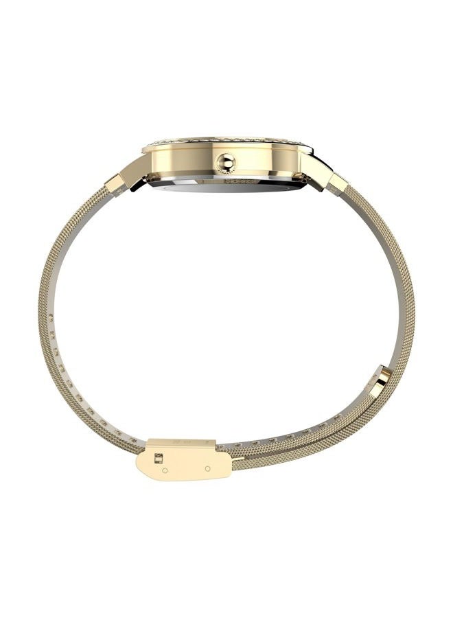 TIMEX Women's Main Street 29mm Watch - Gold-Tone Bracelet Mother of Pearl Dial Gold-Tone Case, Gold - Image 2