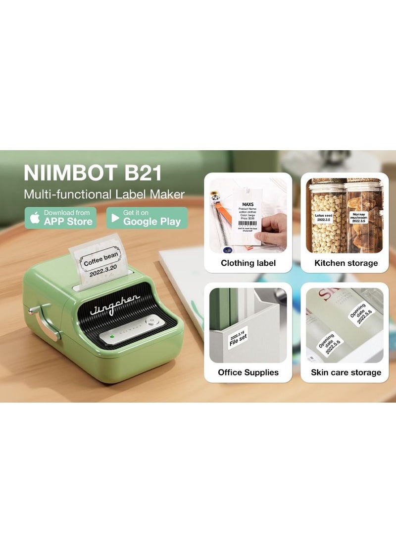 NIIMBOT Niimbot B21 Portable Wireless BT Thermal Label Maker Sticker Printer with Rfid Recognition Great for Supermarket Clothing Jewelry Retail  - Image 4