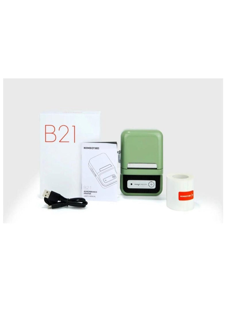 NIIMBOT Niimbot B21 Portable Wireless BT Thermal Label Maker Sticker Printer with Rfid Recognition Great for Supermarket Clothing Jewelry Retail  - Image 1