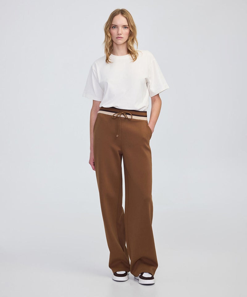 Ipekyol Contrast Waist Wide-Leg Trousers - Image 2