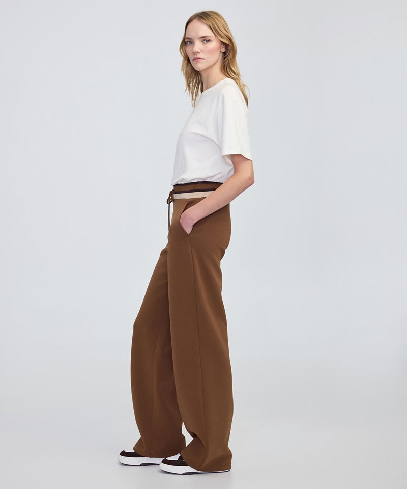 Ipekyol Contrast Waist Wide-Leg Trousers - Image 3