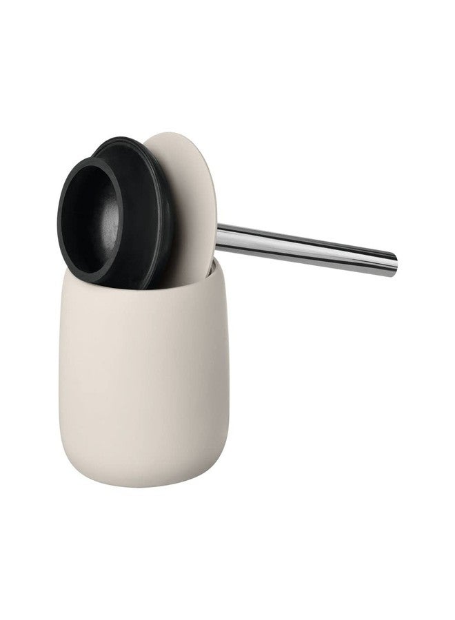 Blomus SONO Plunger with Decorative Holder - Moonbeam (Beige) - Image 2