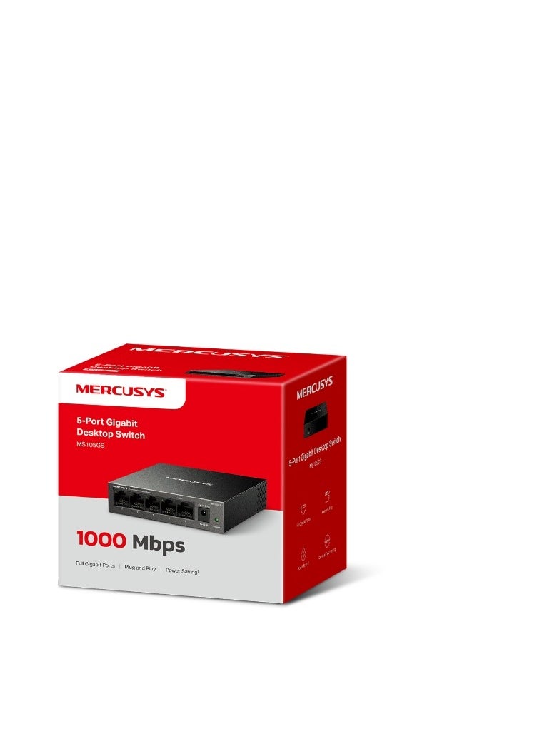 MERCUSYS -Switch 5- Port 10/100/1000 Mbps Desktop  - Image 2