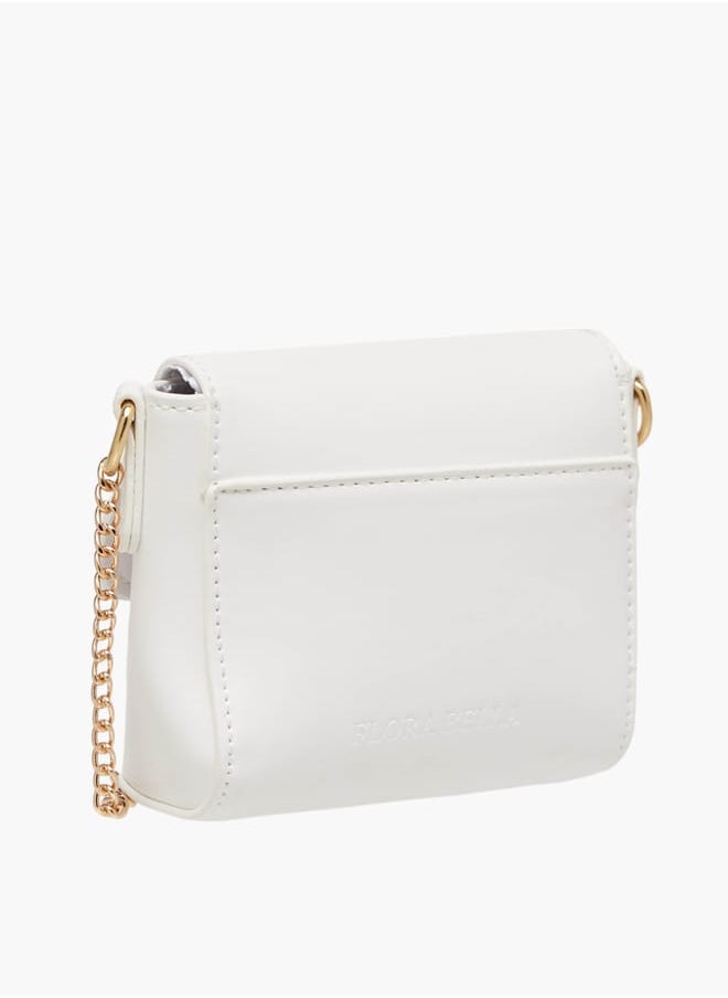 Flora Bella By Shoexpress - Girls Butterfly Embellished Crossbody Bag With Chain Strap And Button Closure Ramadan Collection - Image 1