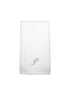 Embroidered For You (White) Luxury Monogrammed Hand Towel(50 x 80 Cm-Set of 1)100% Cotton, Highly Absorbent and Quick dry Bath Linen -600 Gsm (Silver Letter P) - pzsku/ZCA5A969E636E57864AE3Z/45/_/1695370453/3f6cfa51-61be-4bf7-977e-19e0a31a6a40