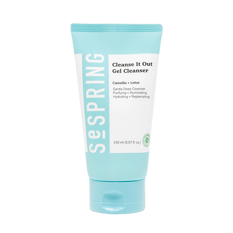 SeSpring Cleanse It Out Gel Cleanser Korean Face Wash With Camellia, Lotus, Tea Tree Oil, Korean Skin Care, Clean Beauty Products, Vegan, Cruelty Free, Korean Cleanser, Skin Cleanser 5 oz - Image 1
