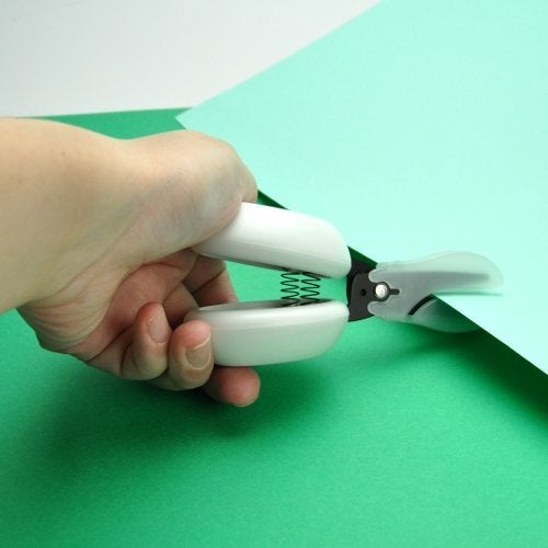 HARAC Adapted Safety Scissors - Tabletop Scissors for Toddlers, Kids, Seniors, Special Needs, and Injury Recovery - Spring Loaded Ambidextrous Handle, Non-Stick Blade, Made in Japan, Blue - Image 4