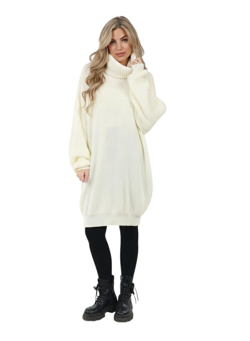 Setr Long Tricot Pullover Free Size - Off white - Image 1
