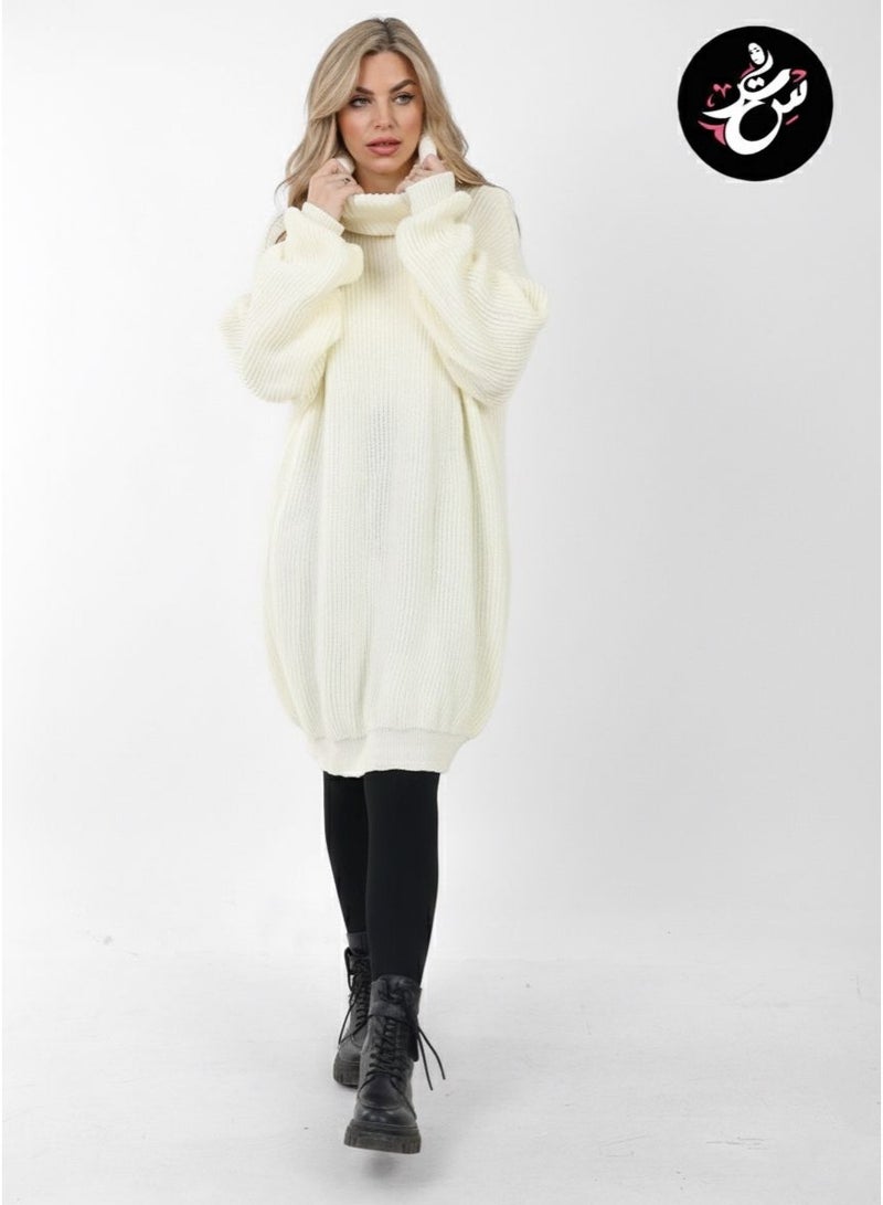 Setr Long Tricot Pullover Free Size - Off white - Image 2