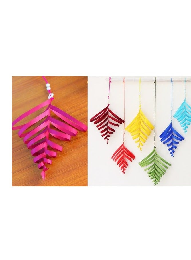 6 قطع من أشرطة الكريب بتصميم متعرج بألوان متنوعة - Image 3