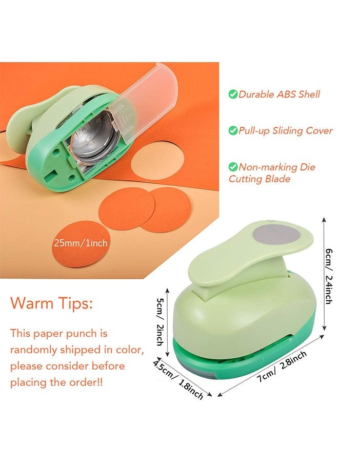 مويكسين مجموعة مغناطيسات الثلاجة التي يمكنك صنعها بنفسك تتضمن مثقاب ورق مقاس 1 بوصة، ومغناطيسات حرفية من السيراميك الزجاجي مع ظهر لاصق وكابوشونات زجاجية شفافة للثلاجة - Image 3