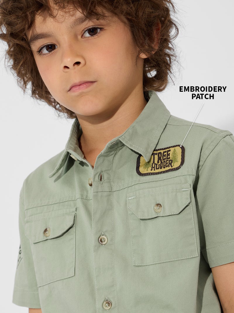 The Souled Store Peanuts: Trailblazer Boys Shirt | Graphic Print Casual Everyday Wear (2-8 Yrs) - Image 2