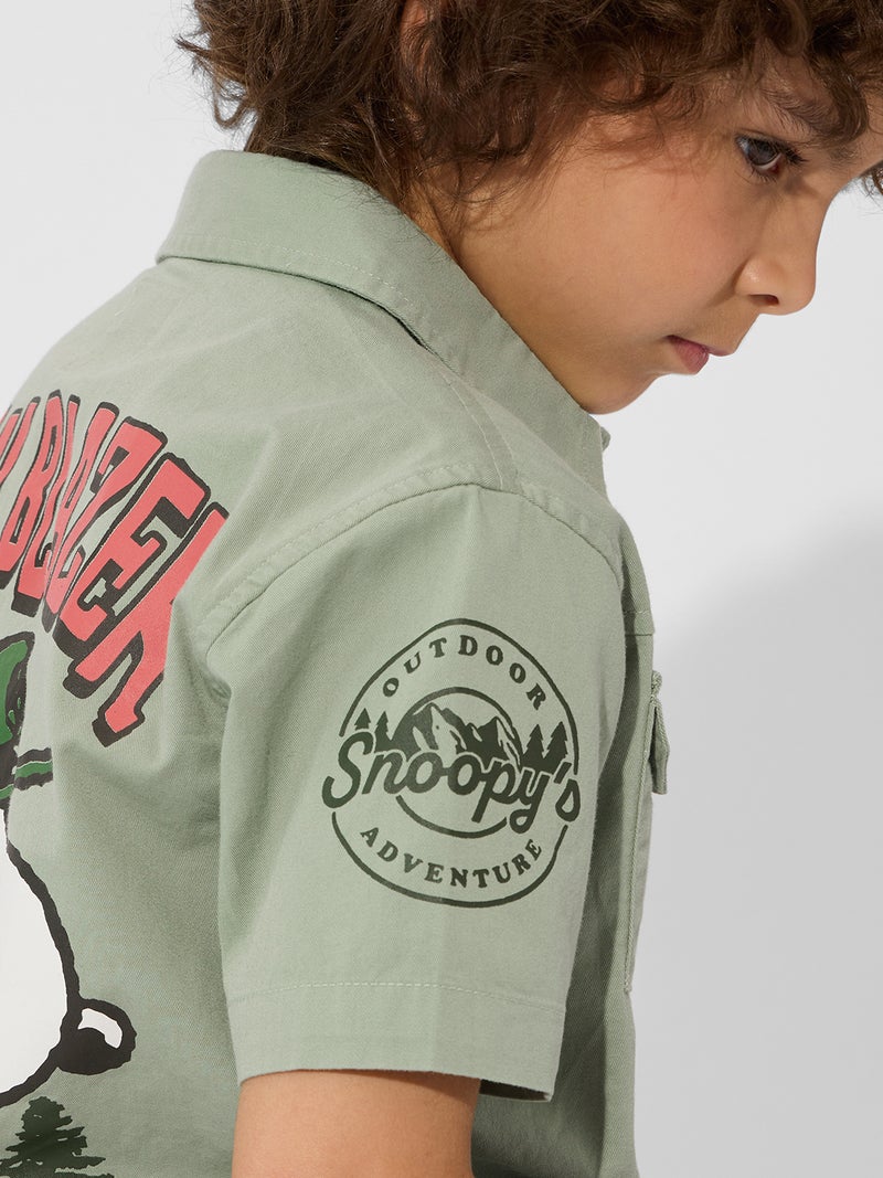 The Souled Store Peanuts: Trailblazer Boys Shirt | Graphic Print Casual Everyday Wear (2-8 Yrs) - Image 3