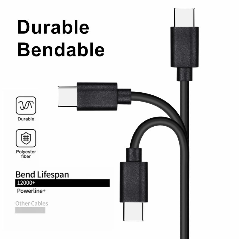 weishan 20-Pack USB C 48W PD Fast Charger Cable - Multipack USB-C to Type C Charging Cords Bulk, 3.3ft - Image 4