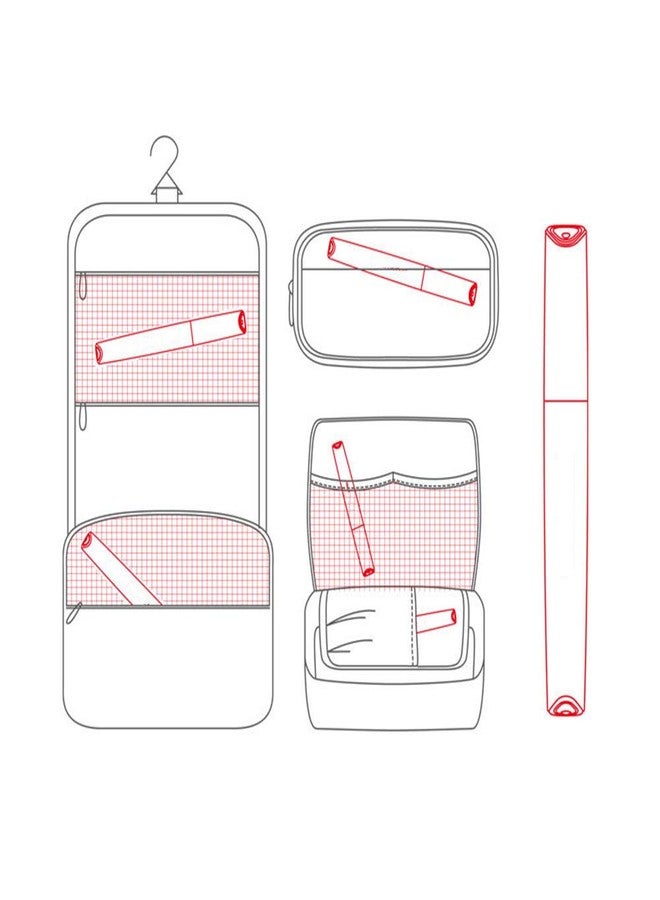 Hiyoo Toothbrush Travel Case, Plastic Container Toothbrush Holder Brushes Box Breathable Design with Air Hole More Toothbrush Tube Container for Home Daily Business Use (Black - Image 5