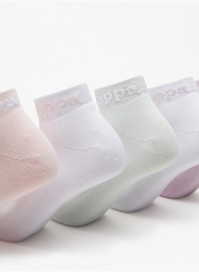 Kappa Women's Logo Print Ankle Length Socks - Set of 5  - Image 3