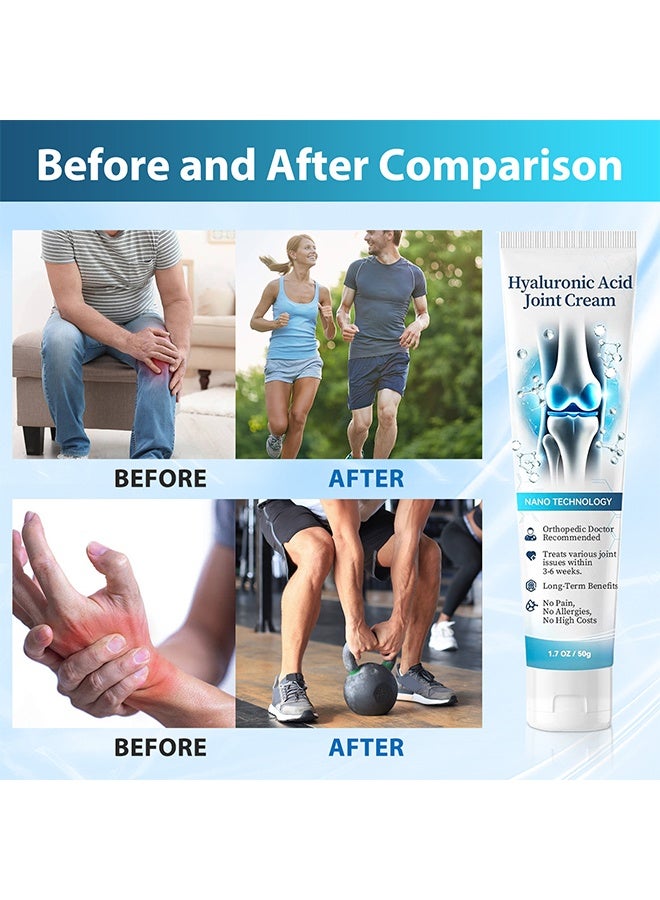 LANISKA Hyaluronic Acid Joint Repair Cream, Hyaluronic Acid Joint And Bone Cream For Arthritis, Quickly Relieve Joint Discomfort, Arthritis Cream, Quickly Relieve Joint Discomfort, Suitable For Joint Activities Throughout The Body, 50G - Image 4