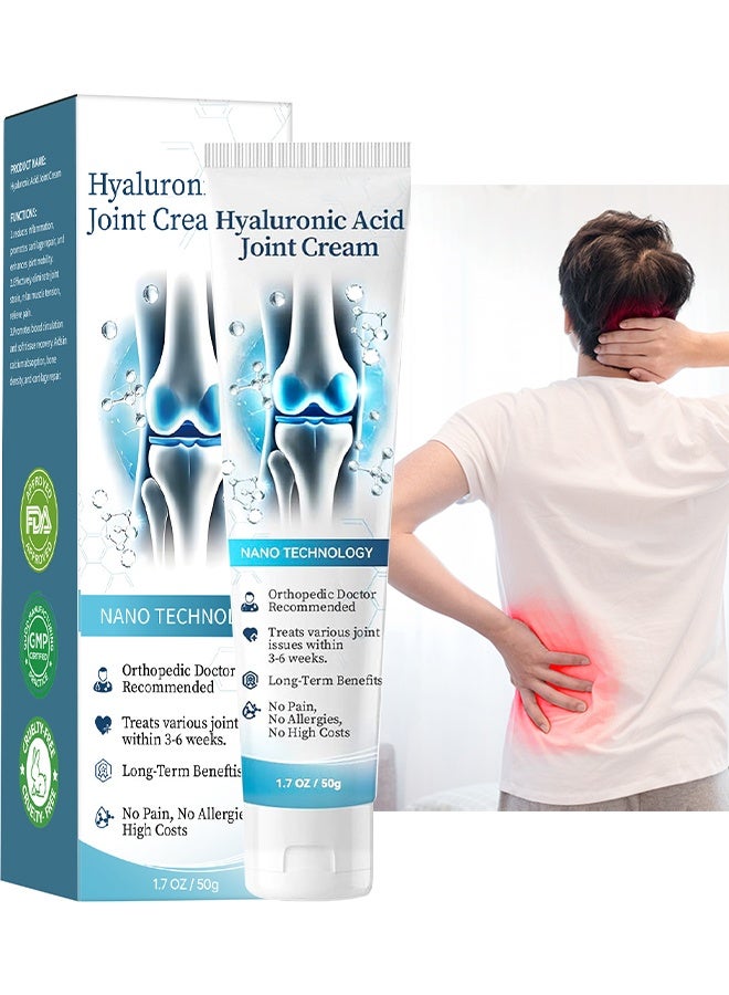 LANISKA Hyaluronic Acid Joint Repair Cream, Hyaluronic Acid Joint And Bone Cream For Arthritis, Quickly Relieve Joint Discomfort, Arthritis Cream, Quickly Relieve Joint Discomfort, Suitable For Joint Activities Throughout The Body, 50G - Image 1
