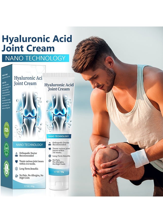 LANISKA Hyaluronic Acid Joint Repair Cream, Hyaluronic Acid Joint And Bone Cream For Arthritis, Quickly Relieve Joint Discomfort, Arthritis Cream, Quickly Relieve Joint Discomfort, Suitable For Joint Activities Throughout The Body, 50G - Image 2