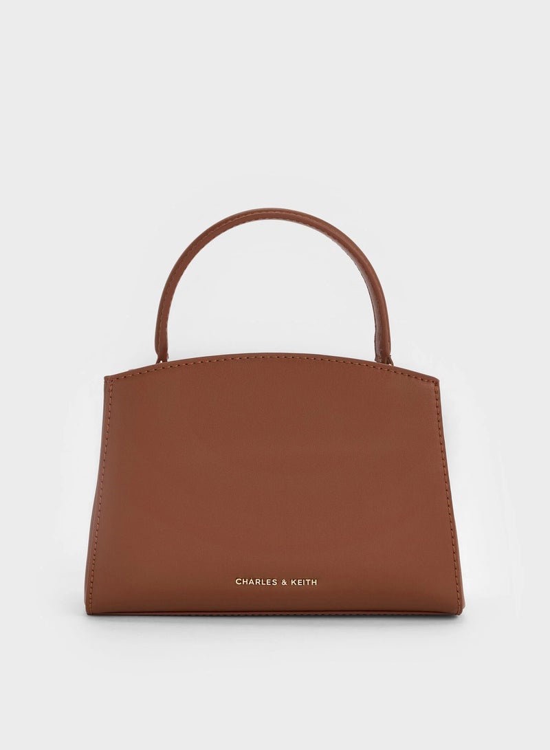 Charles & Keith Metal Buckle Strap Tote Shoulder Bag - Image 3