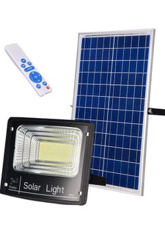 Generic Outdoor Solar Floodlight with Remote, Solar Security Lights Wide Angle Illumination 6500Kevin Waterproof Solar Flood Lights for Wall, Garden, Yard, Fence, Garage  - Image 1