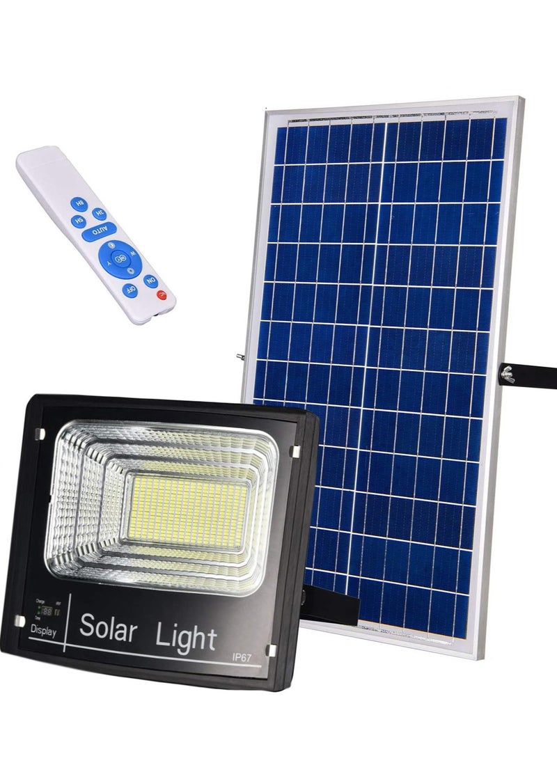 Generic Outdoor Solar Floodlight with Remote, Solar Security Lights Wide Angle Illumination 6500Kevin Waterproof Solar Flood Lights for Wall, Garden, Yard, Fence, Garage  - Image 1
