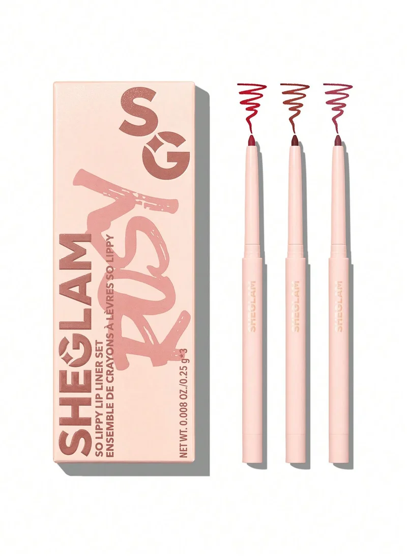 SHEGLAM SO LIPPY LIP LINER SET-ROSE GRADEN