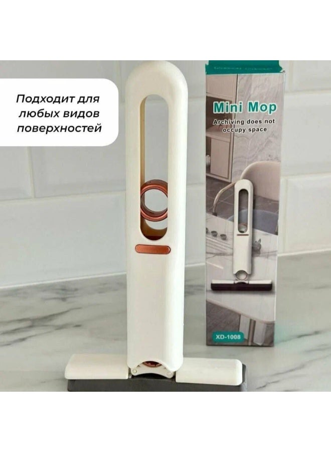 Portable Mini Sponge Mop with Self-Squeeze Design, Small Cleaning Mop for Kitchen, Bathroom, Car & Glass Surfaces - Image 5