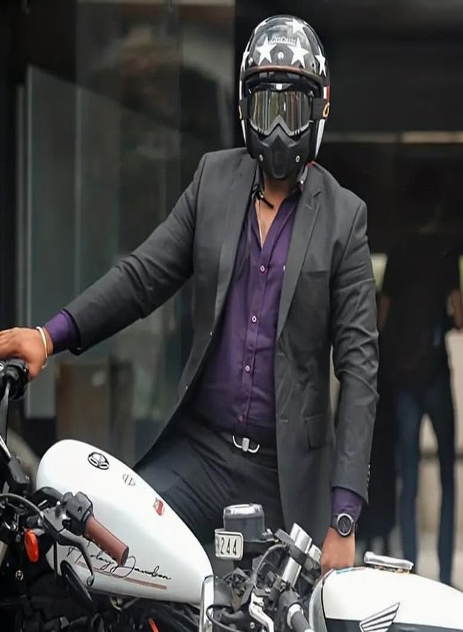 HEADLY Motorcycle Goggles with Detachable Face Mask - Windproof, UV Protection Fashion Glasses for Road Racing & Outdoor Sports - Image 3