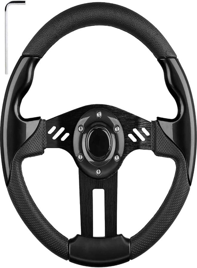 MOSNAI Golf Cart EZGO Steering Wheel, Fit EZGO TXT RXV, Club Car DS Precedent Tempo, Yamaha G2-G29 Most Golf Cart, Universal Golf Cart Steering Wheel, Ergonomic Design, PVC Material - Image 1