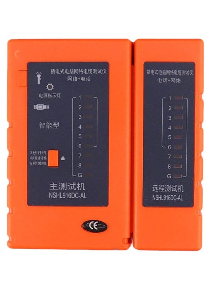 GNAFOTU Network Cable Tester, Ethernet Cable Test Tool, Lan RJ45 RJ11 Cable Tester, cat5 cat5e cat6a, Powered via USB  - Image 1