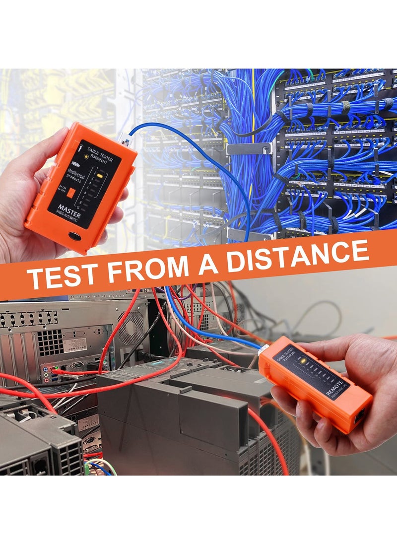 GNAFOTU Network Cable Tester, Ethernet Cable Test Tool, Lan RJ45 RJ11 Cable Tester, cat5 cat5e cat6a, Powered via USB  - Image 3