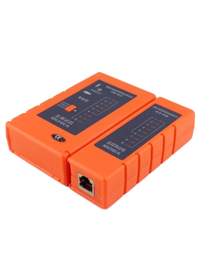 Network Cable Tester, Ethernet Cable Test Tool, Lan RJ45 RJ11 Cable Tester, cat5 cat5e cat6a, Powered via USB