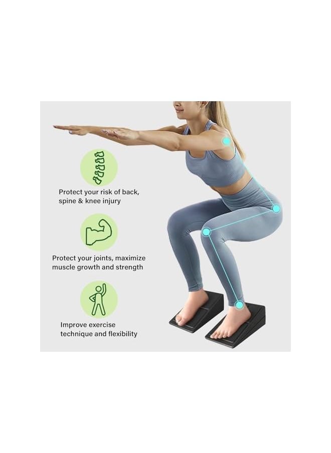 Slant Board, 3Pcs Calf Stretcher For Squat Wedge And Physical Therapy Equipment, Adjustable Foam Slant Board Wedge Great For Exercises, Squats And Calf Stretching