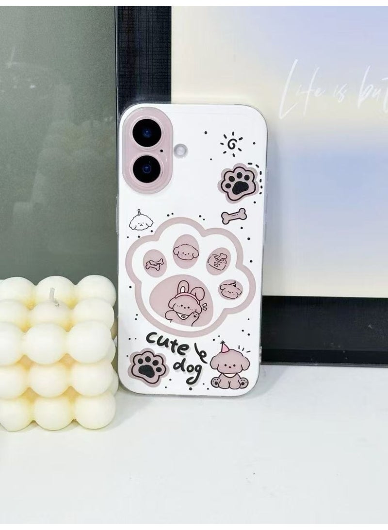 Cute claw transparent full coverage phone case (dog, iphone16) - Image 2