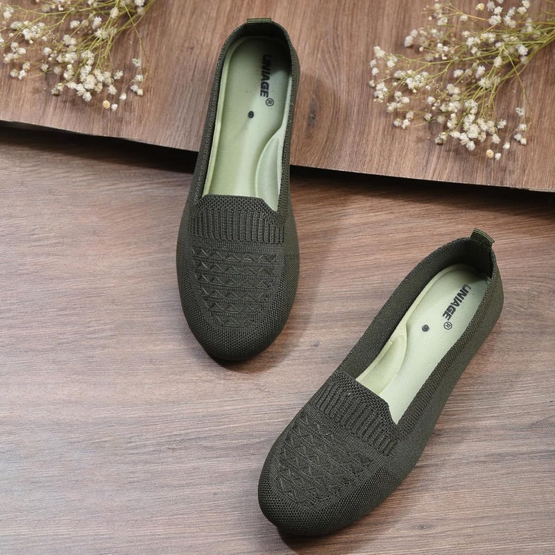 UNIAGE Soft and Comfortable Flat Heel Ballet Flats for Women - Image 5