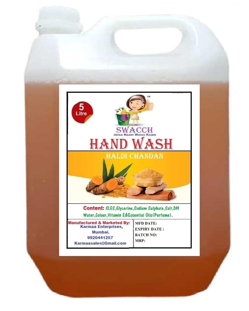 Swacch Hand wash 5 Litre Haldi Chandan - Image 2