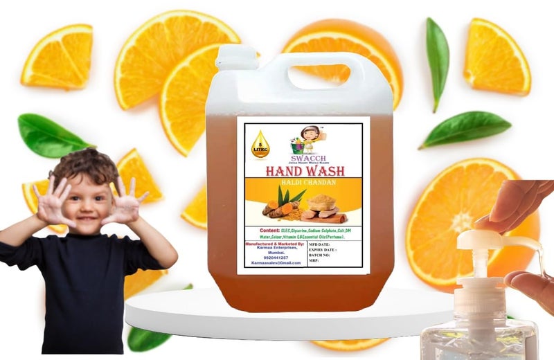 Swacch Hand wash 5 Litre Haldi Chandan - Image 1