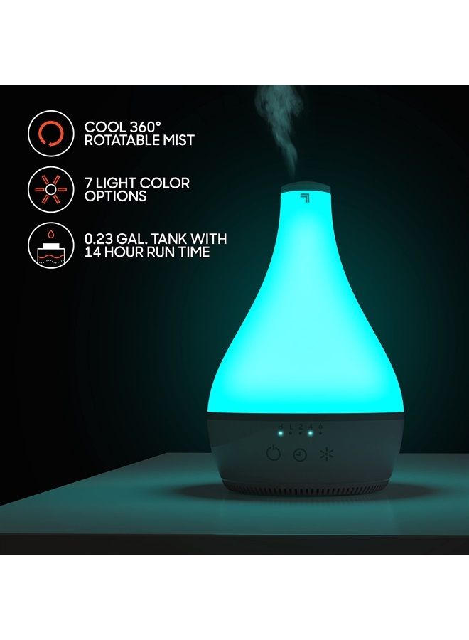Sharper Image AROMA 2 Ultrasonic Humidifier with Aromatherapy 