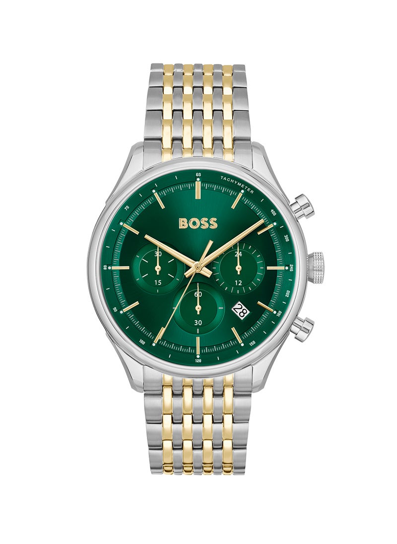 HUGO BOSS Men's Chronograph Round Shape Stainless Steel Wrist Watch 1514081 - 45 Mm  - Image 2