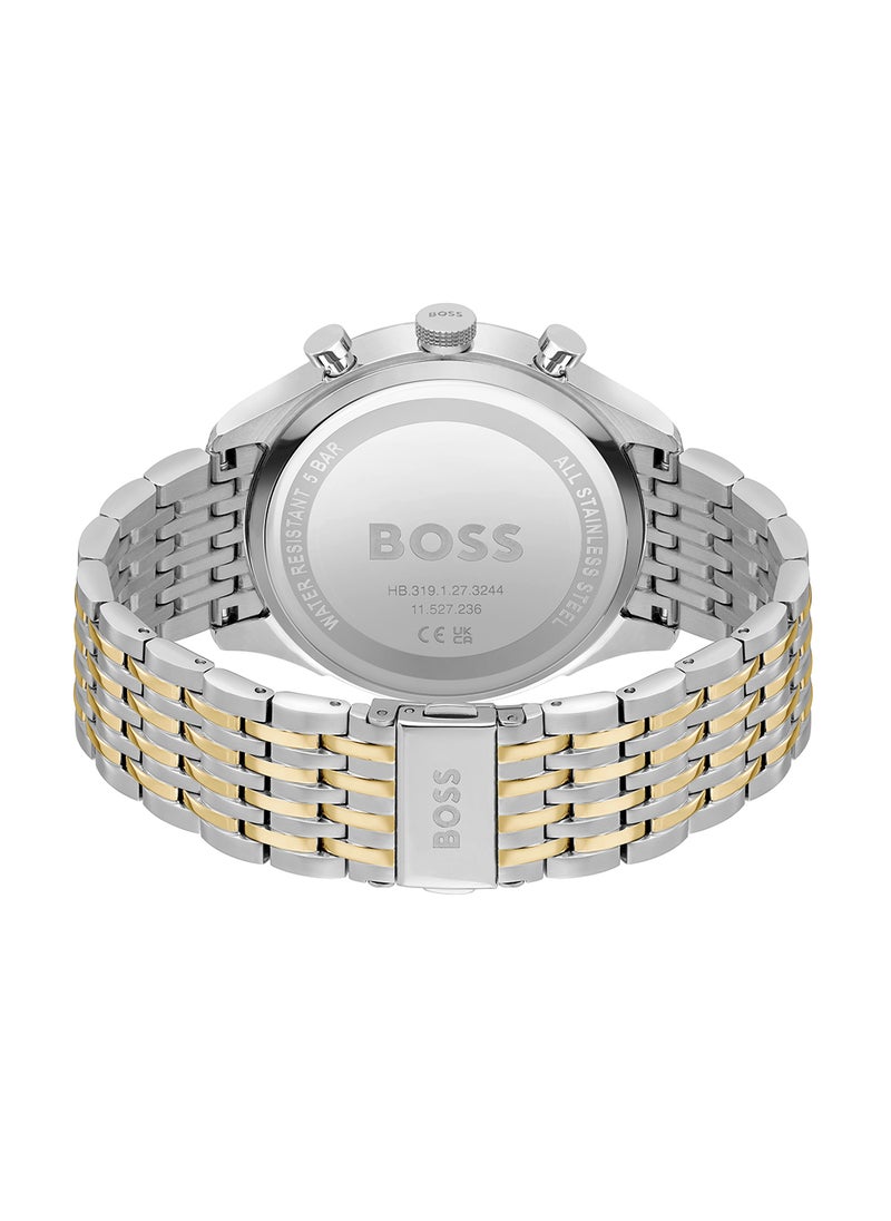 HUGO BOSS Men's Chronograph Round Shape Stainless Steel Wrist Watch 1514081 - 45 Mm  - Image 3
