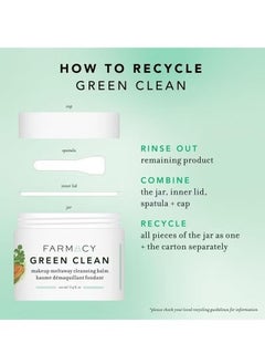 FARMACY Farmacy Natural Makeup Remover - Green Clean Makeup Meltaway Cleansing Balm Cosmetic  - Image 3
